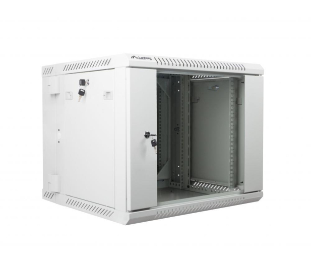 LANBERG Wisząca 19" 9U 600x600mm dwusekcyjna (szara) WF02-6609-10S - 455652 - zdjęcie 3